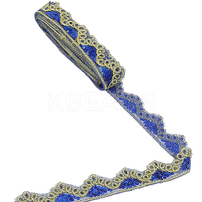 Sparkle Polyester Lace Ribbon SRIB-WH20020-049A-1