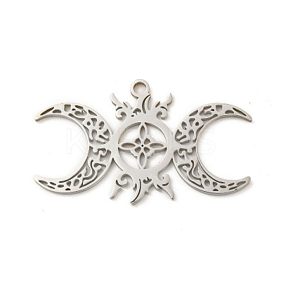 Non-Tarnish 304 Stainless Steel Pendants STAS-P342-06P-1
