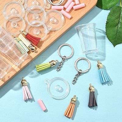 DIY Miniature Drink Cup Shape Keychain DIY-FP0001-62-1