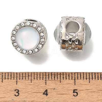 Rack Plating Alloy European Beads FIND-H005-02P-02-1