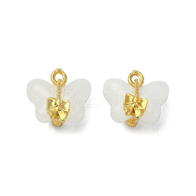 Light Gold Tone Alloy with Glass Charms LS-PALLOY-Q457-01G-01-1