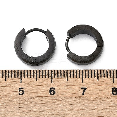 304 Stainless Steel Polishing Effect Hoop Earrings EJEW-M001-31EB-1