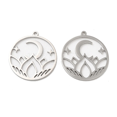 Non-Tarnish 304 Stainless Steel Pendants STAS-L020-024P-1