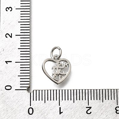 Brass Micro Pave Cubic Zirconia Charms KK-P295-25P-1