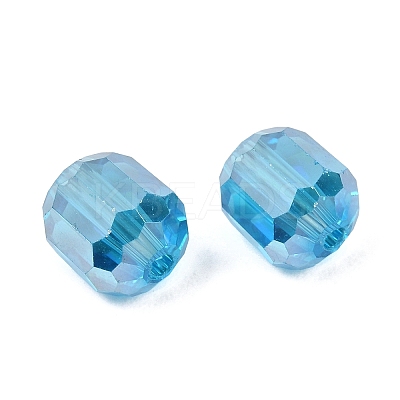 Electroplate Column Glass Beads EGLA-A043-02-AB13-1