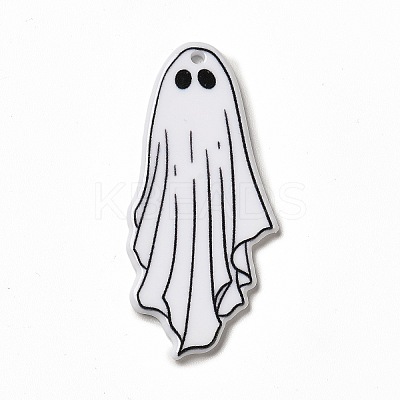 Halloween Printed  Acrylic Pendants MACR-G061-06-1
