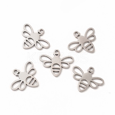 Non-Tarnish 201 Stainless Steel Charms STAS-E188-03P-1