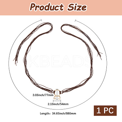 Polyester Chain Belts for Women Ladies Dress AJEW-WH20018-51A-1