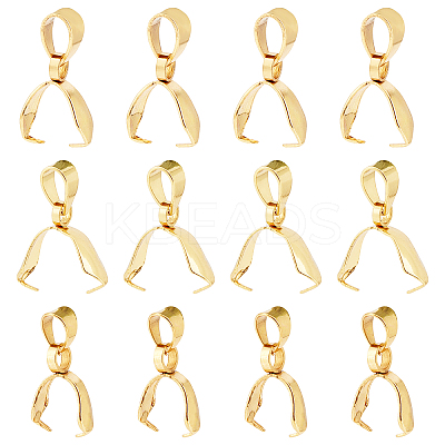 36Pcs 3 Styles 304 Stainless Steel Pinch Bails STAS-UN0021-45G-1