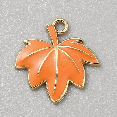 Thanksgiving Day Golden Tone Alloy Enamel Pendants FIND-CJC0024-30D-1
