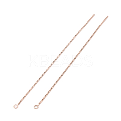 Ion Plating(IP) 304 Stainless Steel Stud Earring Finding STAS-E161-07RG-1