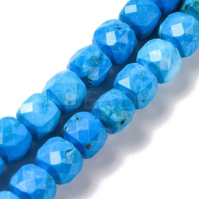 Natural Howlite Beads Strands G-G001-B03-04-1