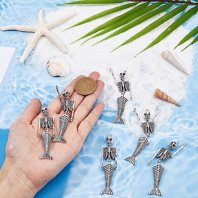 10Pcs Tibetan Style Alloy Big Pendants FIND-DC0003-98-1