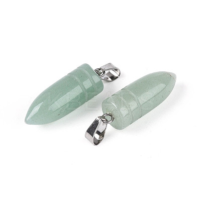 Natural Green Aventurine Pendants G-N349-16P-04-1