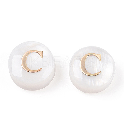 Natural Freshwater Shell Beads SHEL-N036-01C-1