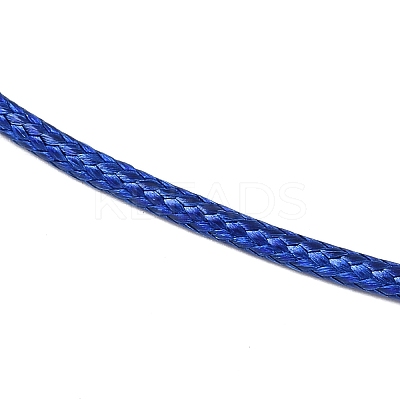Braided Waxed Cotton Cord Necklace Making MAK-YWC0001-01P-M1-1