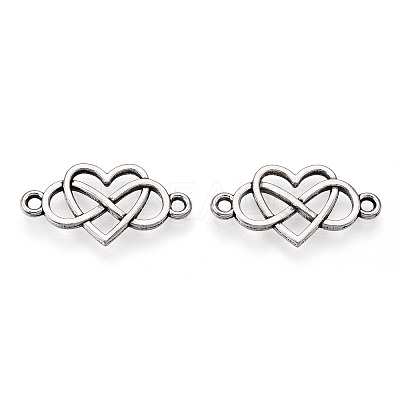 Tibetan Style Alloy Connector Charms TIBE-YWC0001-01AS-1