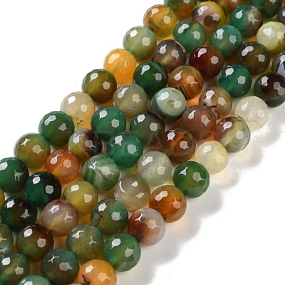 Natural Agate Beads Strands G-M437-B01-01B-1