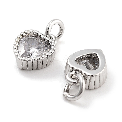Brass with Cubic Zirconia Pendants KK-P271-42P-B-1
