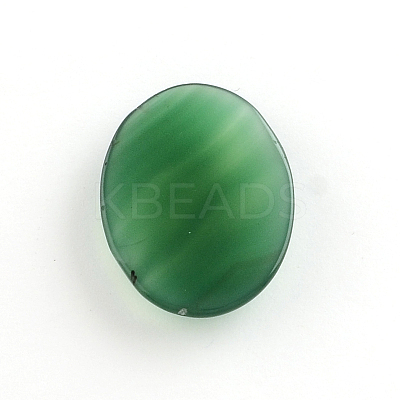 Natural Green Agate Gemstone Cabochons G-R270-14-1