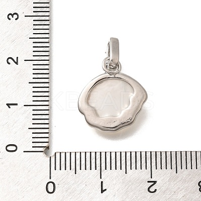 Brass Shell Pendants KK-B127-08P-1