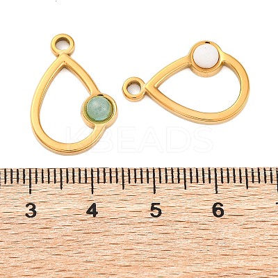 Natural Mixed Stone Pendants STAS-Z100-12G-1