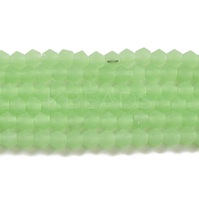 Imitation Jade Frosted Glass Bead Strands LS-EGLA-A039-J4mm-MD01-1