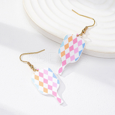 Acrylic Dangle Earrings FS-WGED1FD-02-1