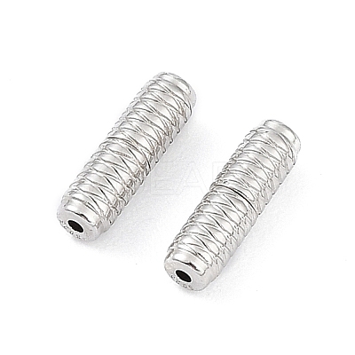 Anti-Tarnish Rhodium Plated 925 Sterling Silver Screw Clasps STER-K173-07P-1