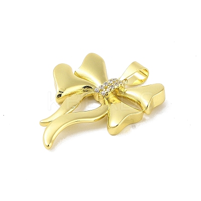 Brass Micro Pave Cubic Zirconia Pendants KK-E111-16G-1