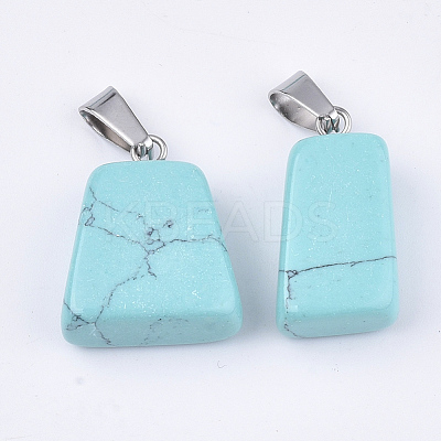 Synthetic Turquoise Pendants G-Q996-06-1