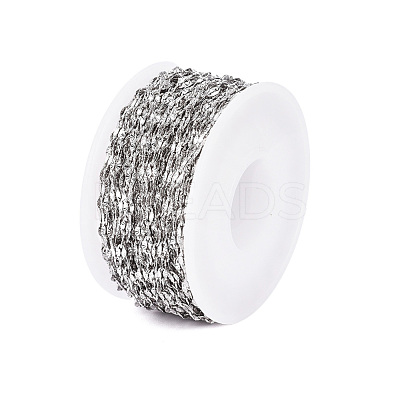 Non-Tarnish 304 Stainless Steel Textured Cable Chains CHS-D004-02P-1