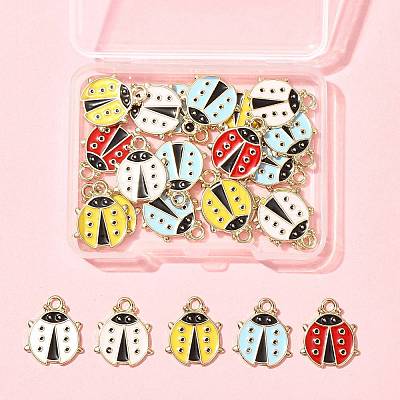 24Pcs Alloy Enamel Pendants ENAM-FS0003-74-1