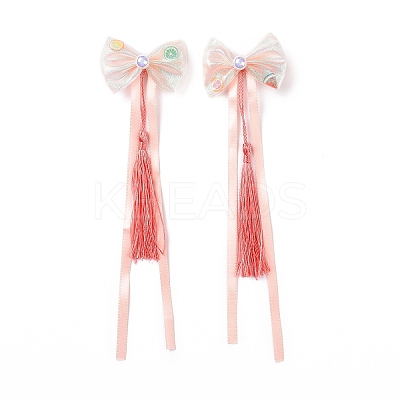 Bowknot Long Ribbon Alligator Hair Clip PHAR-D013-03C-1