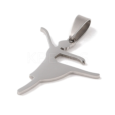 Non-Tarnish 201 Stainless Steel Pendants STAS-A094-05E-P-1