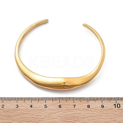 304 Stainless Steel Cuff Bangles for Women BJEW-B108-06G-1