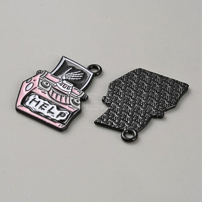 Zinc Alloy Enamel Pendants ENAM-CJC0021-20B-1