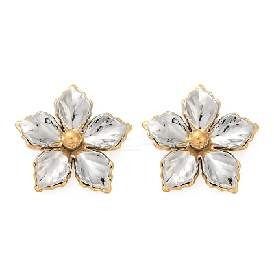 304 Stainless Steel Stud Earrings EJEW-S265-06GP-A-1