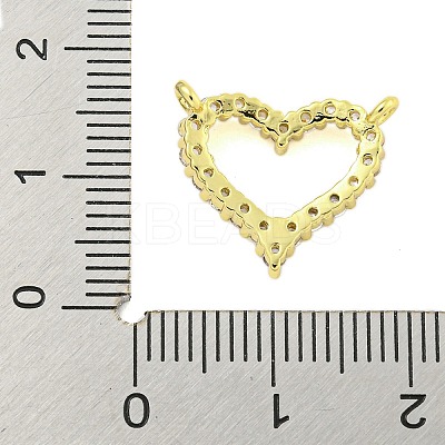 Rack Plating Brass Micro Pave Clear Cubic Zirconia Charms KK-U021-03G-1