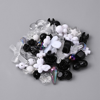 Transparent & Opaque Resin Beads RESI-WH0026-16C-1