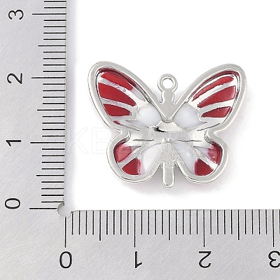 Rack Plating Alloy Enamel Pendants PALLOY-F018-22P-05-1