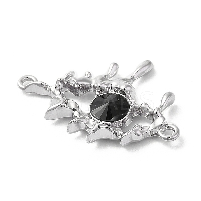 Alloy Jet Rhinestone Pendants PALLOY-P294-01P-02-1