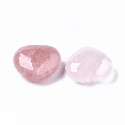 Natural Rose Quartz Heart Love Stone G-S364-062B-1