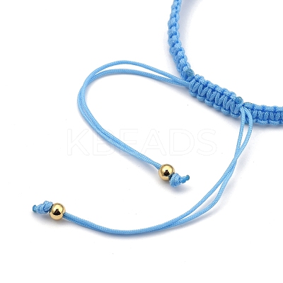 Adjustable Nylon Cord Braided Bead Bracelets BJEW-JB05394-02-1