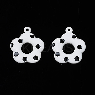 Spray Painted Alloy Pendants PALLOY-S142-002A-NR-1