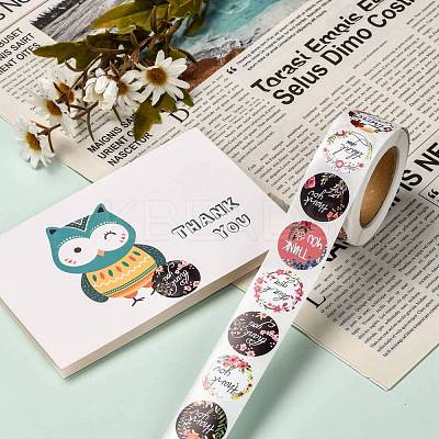 1 Inch Thank You Theme Self-Adhesive Paper Stickers DIY-K027-B04-1