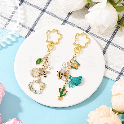 Alloy Enamel Pendant Decorations KEYC-YW00219-01-1
