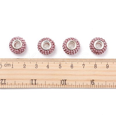 Grade A Rhinestone European Beads CPDL-H001-9-1