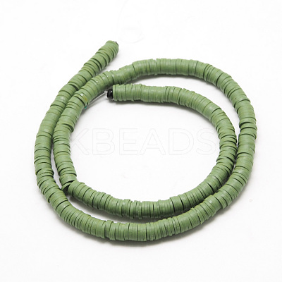 Handmade Polymer Clay Beads X-CLAY-R067-4.0mm-43-1