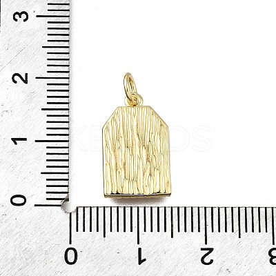 Brass Micro Pave Cubic Zirconia Pendants KK-S523-04G-1